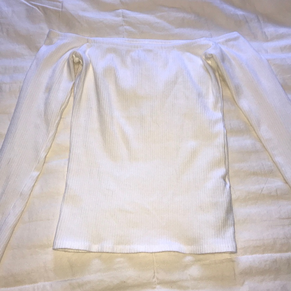 White Hollister Off-Shoulder Top